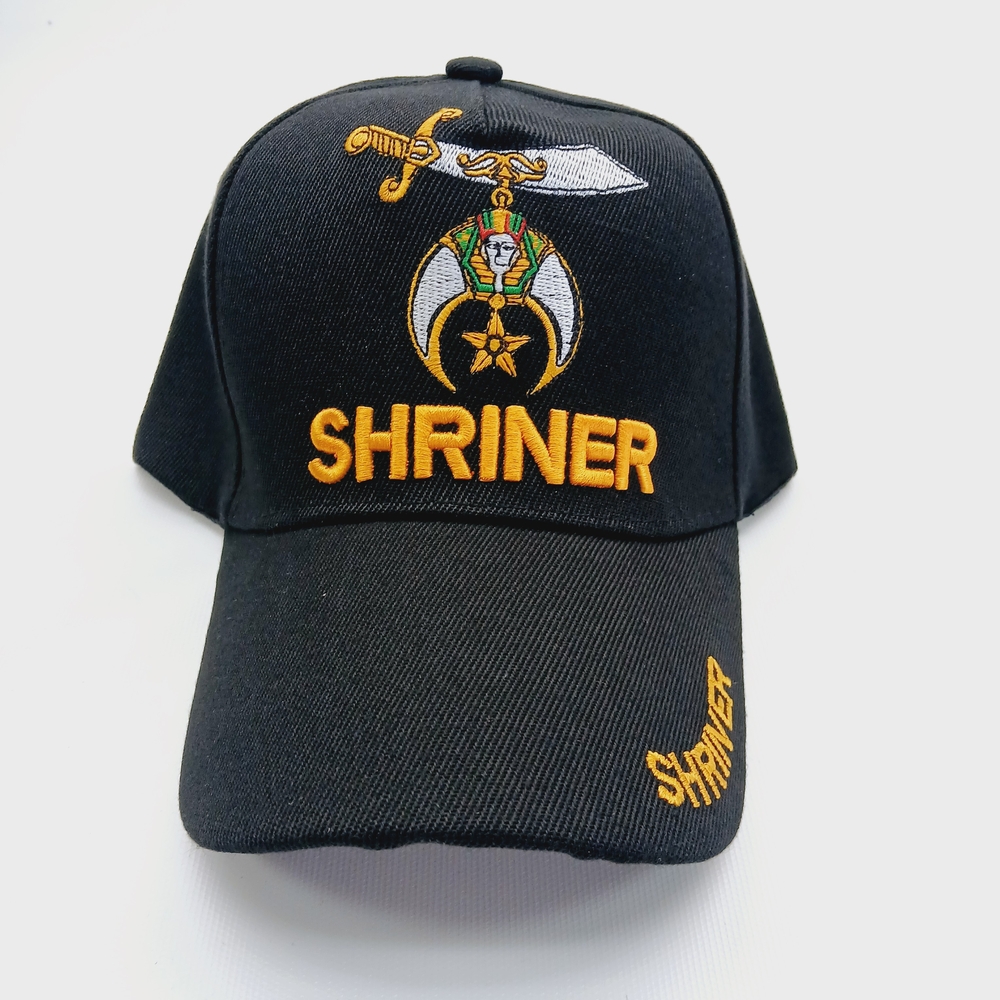 Black Shriner Embroidered Cap